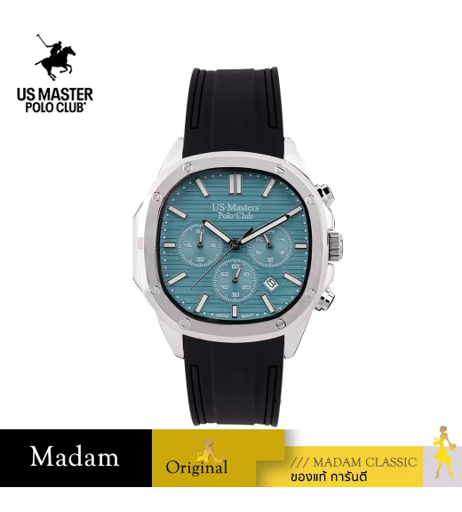 นาฬิกา US Master Polo Club USM-DC08-BK-SBU TIMES SQUARE CHRONOGRAPH BLACK / SEA BLUE	