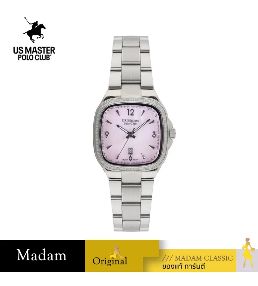 นาฬิกา US Master Polo Club USM-DD20-PK LADY FIRST SQUARE DIAMOND PINK	
