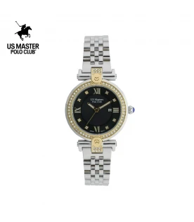 นาฬิกา US Master Polo Club USM-DD34-BK LADY FIRST ROMAN DIAMOND BLACK	