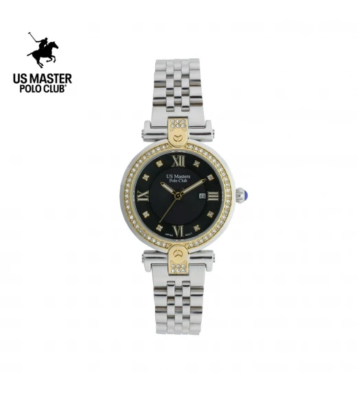 นาฬิกา US Master Polo Club USM-DD34-BK LADY FIRST ROMAN DIAMOND BLACK	