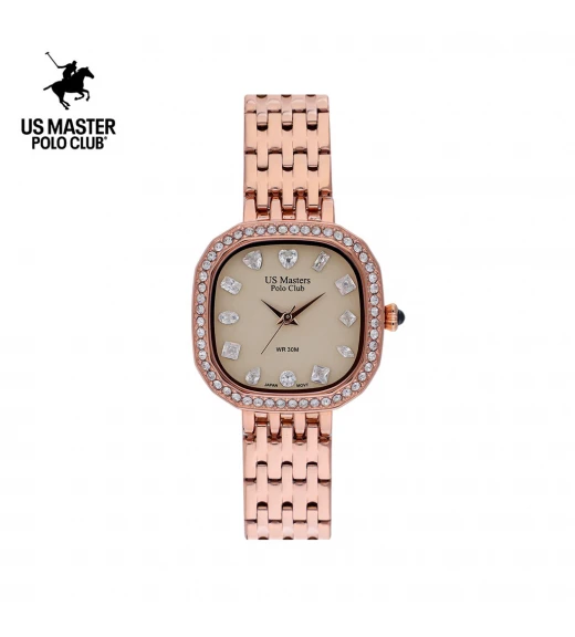 นาฬิกา US Master Polo Club USM-DE21-RG-SD FIRST LADY VARIANCE DIAMOND  ROSEGOLD / SAND	