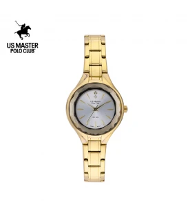 นาฬิกา US Master Polo Club USM-DE19-GD-WE FIRST LADY CRYSTALLINE GOLD / WHITE	