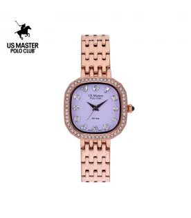 นาฬิกา US Master Polo Club USM-DE21-RG-LIC FIRST LADY VARIANCE DIAMOND ROSEGOLD / LILAC	