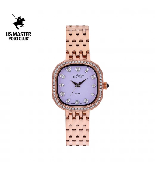 นาฬิกา US Master Polo Club USM-DE21-RG-LIC FIRST LADY VARIANCE DIAMOND ROSEGOLD / LILAC	