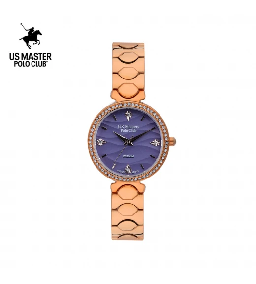 นาฬิกา US Master Polo Club USM-DF11-RG-VLT FIRST LADY WIND ROSEGOLD / VIOLET	