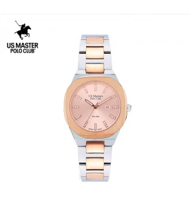 นาฬิกา US Master Polo Club USM-DE12-SRG-PK BOSTON MODERN DATE SILVER ROSEGOLD / PINK	