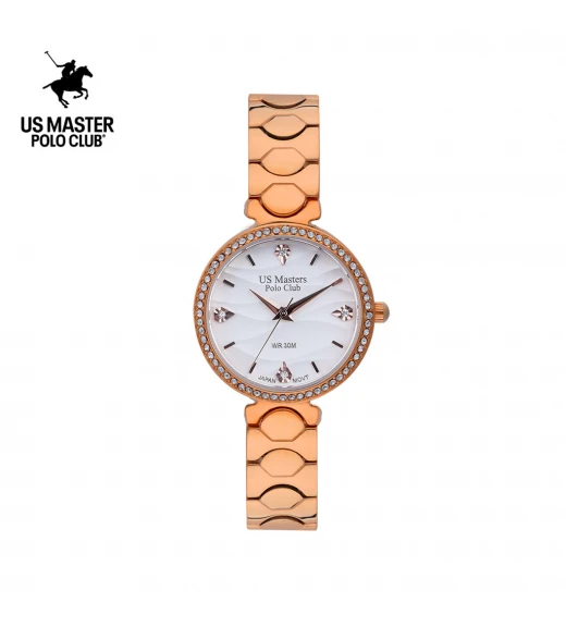 นาฬิกา US Master Polo Club USM-DF11-RG-WE FIRST LADY WIND ROSEGOLD / WHITE	