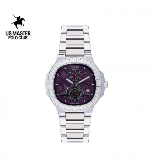 "นาฬิกา US Master Polo Club USM-DF17-VLT EMPIRE LADY CRYSTAL WALL VIOLET "	