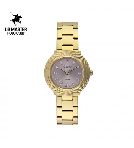นาฬิกา US Master Polo Club USM-DE18-GD-LGY FIRST LADY AURA GOLD / LIGHT GREY	