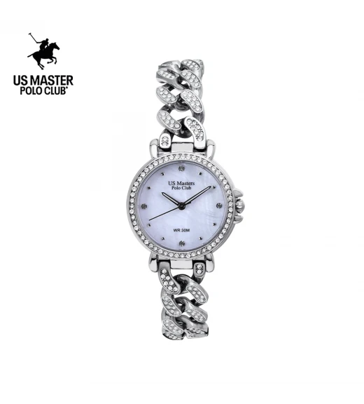 นาฬิกา US Master Polo Club USM-DH06-WE FIRST LADY ETERNA CHAIN DIAMOND WHITE	