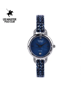 นาฬิกา US Master Polo Club USM-DH07-BU-BU FIRST LADY ETERNA CHAIN DATE BLUE	