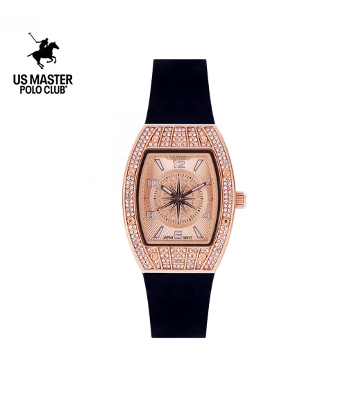 นาฬิกา US Master Polo Club USM-DF18-BK-RG RX-1 BILLIONAIRE COMPASS BLACK / ROSEGOLD	