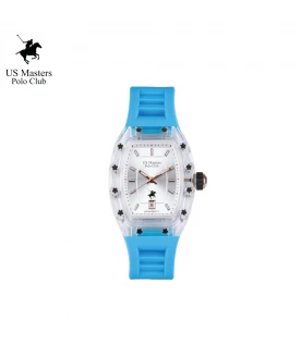 "นาฬิกา US Master Polo Club USM-DF03-LB-WE RX-1 MILLIONAIRE SUPER STAR  LIGHT BLUE / WHITE "	