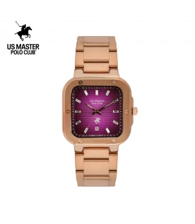 นาฬิกา US Master Polo Club USM-DF06-RG-VLT TIMES SQUARE CLASSIC ROSEGOLD / VIOLET	