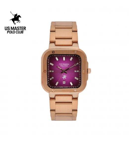 นาฬิกา US Master Polo Club USM-DF06-RG-VLT TIMES SQUARE CLASSIC ROSEGOLD / VIOLET	