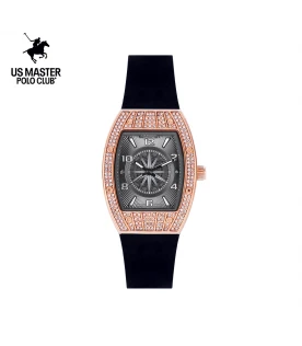 นาฬิกา US Master Polo Club USM-DF18-BK-RGY RX-1 BILLIONAIRE COMPASS BLACK / ROSEGOLD GREY	