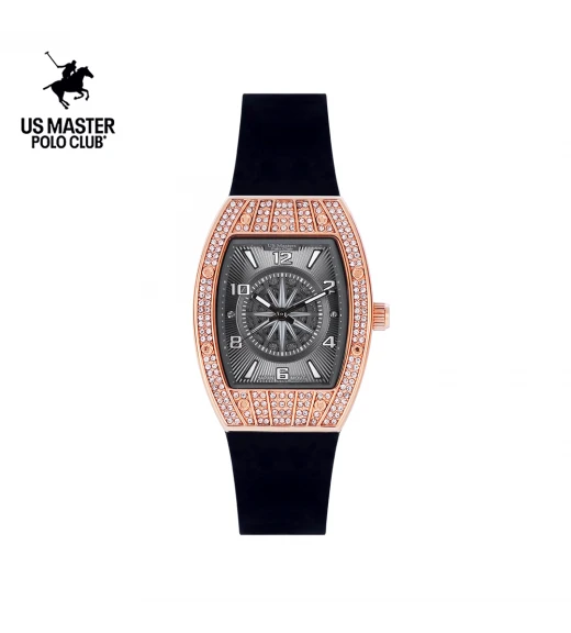 นาฬิกา US Master Polo Club USM-DF18-BK-RGY RX-1 BILLIONAIRE COMPASS BLACK / ROSEGOLD GREY	