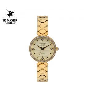 "นาฬิกา US Master Polo Club USM-DF11-GD FIRST LADY WIND GOLD "	