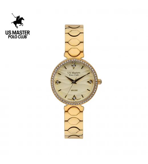 "นาฬิกา US Master Polo Club USM-DF11-GD FIRST LADY WIND GOLD "	