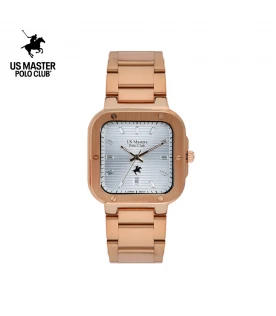 นาฬิกา US Master Polo Club USM-DF06-RG-WE TIMES SQUARE CLASSIC ROSEGOLD / WHITE	