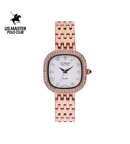 นาฬิกา US Master Polo Club USM-DE21-RG-WE FIRST LADY VARIANCE DIAMOND ROSEGOLD / WHITE	