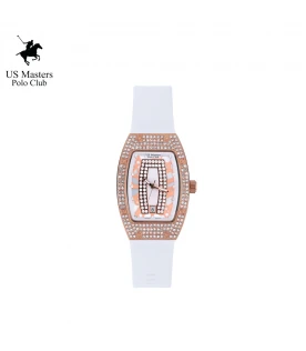 นาฬิกา US Master Polo Club USM-DF07-WE-RWE RX-1 BILLIONAIRE M.1 DATE WHITE / ROSEGOLD WHITE	