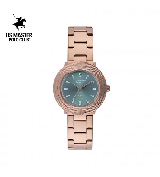 นาฬิกา US Master Polo Club USM-DE18-RG-CGN FIRST LADY AURA ROSEGOLD / CYPRUS GREEN	