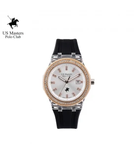 นาฬิกา US Master Polo Club USM-DG04-RG-WE DETROIT LADDY MERGE DATE ROSEGOLD / WHITE	