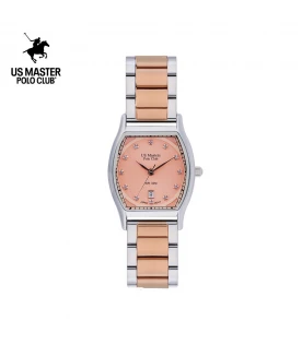 นาฬิกา US Master Polo Club USM-DE24-SRG-LOR FIRST LADY REGAL 28 MM SILVER ROSEGOLD / LIGHT ORANGE	