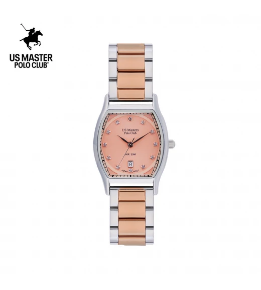 นาฬิกา US Master Polo Club USM-DE24-SRG-LOR FIRST LADY REGAL 28 MM SILVER ROSEGOLD / LIGHT ORANGE	