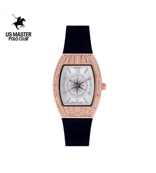 นาฬิกา US Master Polo Club USM-DF18-BK-RWE RX-1 BILLIONAIRE COMPASS BLACK / ROSEGOLD WHITE	
