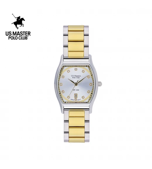 นาฬิกา US Master Polo Club USM-DE24-SGD-WE FIRST LADY REGAL 28 MM SILVER GOLD / WHITE	
