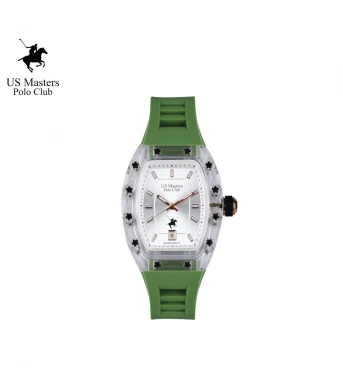 "นาฬิกา US Master Polo Club USM-DF03-GN-WE RX-1 MILLIONAIRE SUPER STAR GREEN / WHITE "	