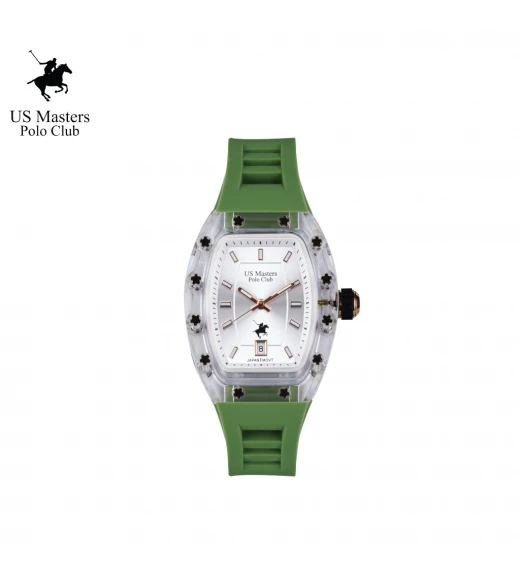"นาฬิกา US Master Polo Club USM-DF03-GN-WE RX-1 MILLIONAIRE SUPER STAR GREEN / WHITE "	