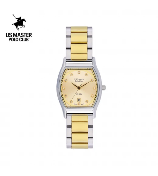 นาฬิกา US Master Polo Club USM-DE24-SGD-GD FIRST LADY REGAL 28 MM SILVER GOLD / GOLD	