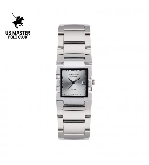 นาฬิกา US Master Polo Club USM-DH09-WE FIRST LADY RECTANGLE CLASSIC DATE WHITE	