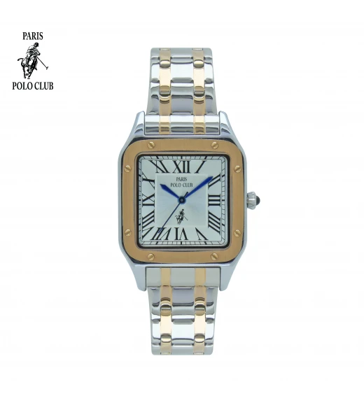 นาฬิกาข้อมือ PARIS POLO CLUB PPC-230505-SRG-WE  SILVER ROSE GOLD/ WHITE	
