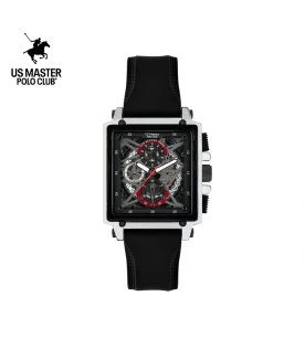 นาฬิกา US Master Polo Club USM-DK06-BK-RD TITAN CHRONO SQUARE BLACK / RED	