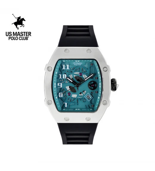 นาฬิกา US Master Polo Club USM-DK01-BK-RCY RX-1 VORTEX M.3  BLACK / CYAN	