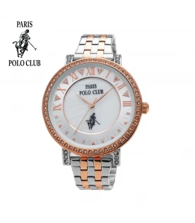 นาฬิกาข้อมือ PARIS POLO CLUB PPC-230305-SRG-WE  Silver Rose Gold White	