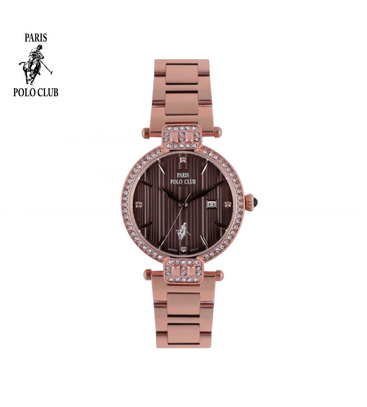 นาฬิกาข้อมือ PARIS POLO CLUB PPC-DC32-RG-BR ÉTOILE RUBAN DIAMOND ROSEGOLD / BROWN	