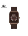 นาฬิกาข้อมือ PARIS POLO CLUB PPC-DH01-BR-RBR JEUNESSE QUAD EDGE ROMAN DATE BROWN / ROSEGOLD BROWN	
