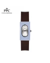 นาฬิกาข้อมือ PARIS POLO CLUB PPC-DF03-BR-WE DORÉE OVALE CARRÉ MODERN BROWN / WHITE	