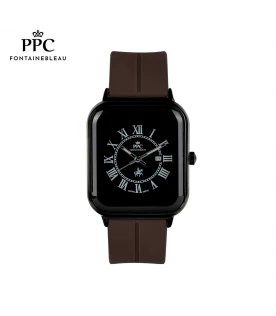 "นาฬิกาข้อมือ PARIS POLO CLUB PPC-DH01-BR-IPB  JEUNESSE QUAD EDGE ROMAN DATE BROWN / PLATING BLACK"	