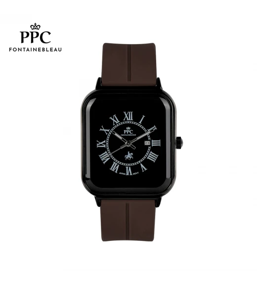 "นาฬิกาข้อมือ PARIS POLO CLUB PPC-DH01-BR-IPB  JEUNESSE QUAD EDGE ROMAN DATE BROWN / PLATING BLACK"	
