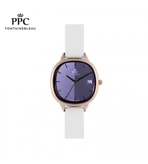 นาฬิกาข้อมือ PARIS POLO CLUB PPC-DF01-WE-VLT JEUNESSE LUNE 31 MM WHITE / VIOLET	