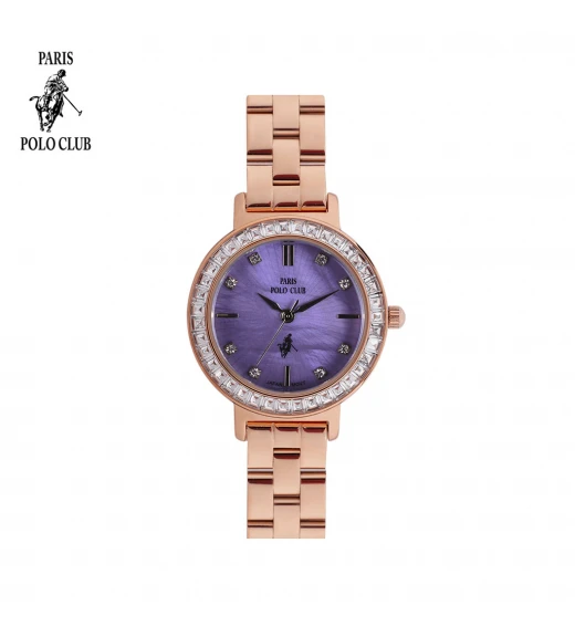 นาฬิกาข้อมือ PARIS POLO CLUB PPC-DC41-RG-VLT ÉTOILE CARRÉ DIAMOND ROSEGOLD / VIOLET	