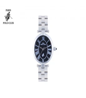 นาฬิกาข้อมือ PARIS POLO CLUB PPC-DC42-BK OVALE CLASSIQUE ROMAN BLACK	