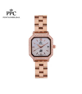 นาฬิกาข้อมือ PARIS POLO CLUB PPC-DI06-RG-WE DORÉE NOVEL FACE DATE ROSEGOLD / WHITE	