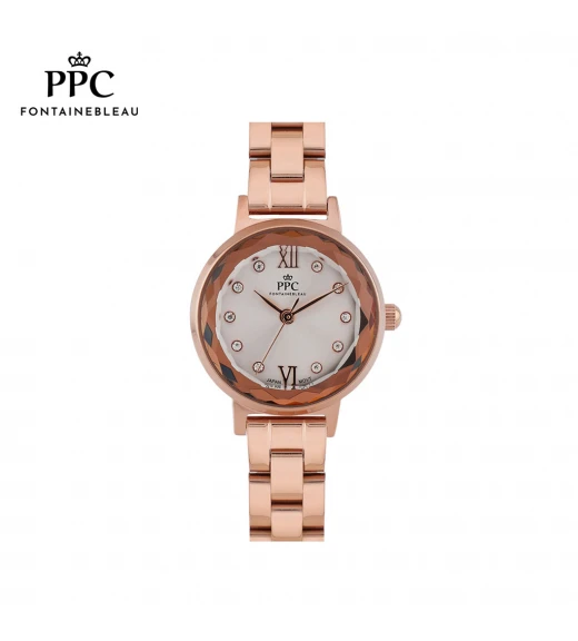 นาฬิกาข้อมือ PARIS POLO CLUB PPC-DI01-RG-WE ÉTOILE FLEUR DE ROSEGOLD / WHITE	